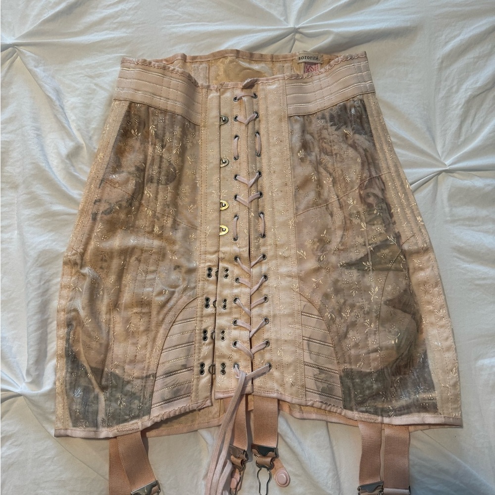 Birth of Venus Vintage garter belt skirt